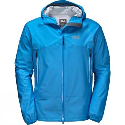 Chaquetas Jack Wolfskin Mountain Pass Hombre Azules - Chile QGI863517